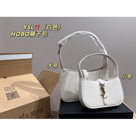 2023.10.18 Large P195 aircraft box ⚠️ Size 25.14 Small P185 Aircraft Box ⚠️ Size 19.11 Saint Laurent Underarm Bag HOBO has a low-key and unique artistic atmosphere, with a high aesthetic value that is essential for beauty