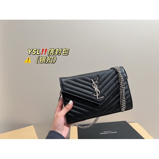 2023.10.18 P195 folding box ⚠ Size 22.15 Saint Laurent envelope cool and cute extreme beauty is you