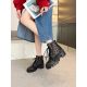 twenty million two hundred and forty thousand three hundred and twenty-six ❤️ P250 2024 Gucci Spring/Summer Martin Boots New hollow out genuine cowhide short boots mesh women's shoes new style, fashionable new product slim and stylish, appear slim and tal
