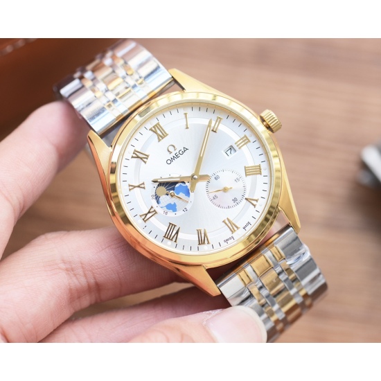 20240408 Belt 500, Steel Belt 520, Gold and White Same Price Men's Favorite Four Needle Watch ⌚ 【 Latest 】: Longines Best Design Exclusive First Release 【 Type 】: Boutique Men's Watch 【 Strap 】: Genuine Cowhide/316 Strap 【 Movement 】: Fully automatic mech