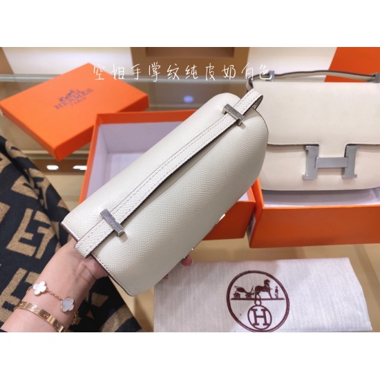 2023.10.29 19 cm p23524 cm p245 palm patterned cowhide Hermes flight attendant bag -constance Kangkang bag essential for human hands, epsom palm patterned calf leather, imported material, French thick drum wax thread, 24K precision pure steel buckle linin