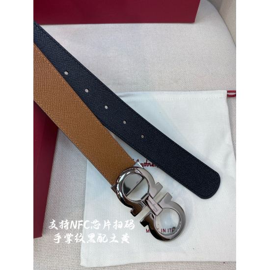 On October 14, 2023, the NFC-F3.5cm high-end customized men's belt is made of double-sided imported cowhide. You can choose to match it with genuine materials, which is very textured, fashionable, classic, and stylish. You can cut it yourself!