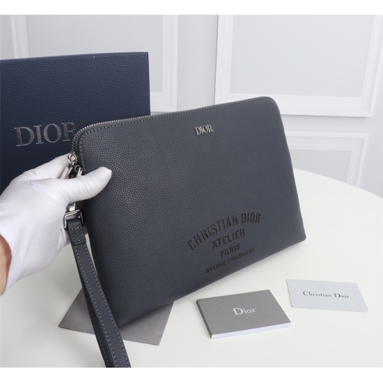 20231126 420 counter genuine products available for sale [original order quality] Dior DIOR AND SHAWN handbag model: 2PUCA251YZS (black leather and white text) Size: 30 * 20 * 2.5cm Physical photo, consistent with the goods, heavy gold genuine printing, c