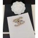20240413 p70 [ch * nel Latest Pink] ➕ White pearl diamond cc brooch made of consistent ZP brass material