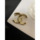 2023.07.23 ch * nel's latest light gold cc brooch with consistent Z brass material