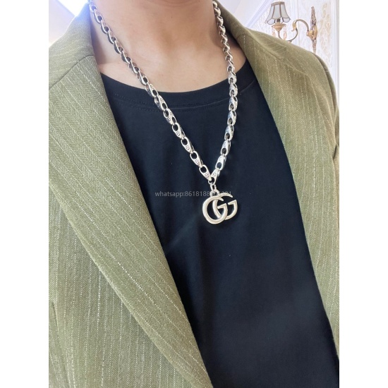 2023.07.23 No explosion, no shaking, audio tape, online popularity, the first choice of Gucci necklace, the latest model of chain, higher grade, star, the same Anger Forest series, double g design concept, vintage Gucci necklace makes high-end clothes mor