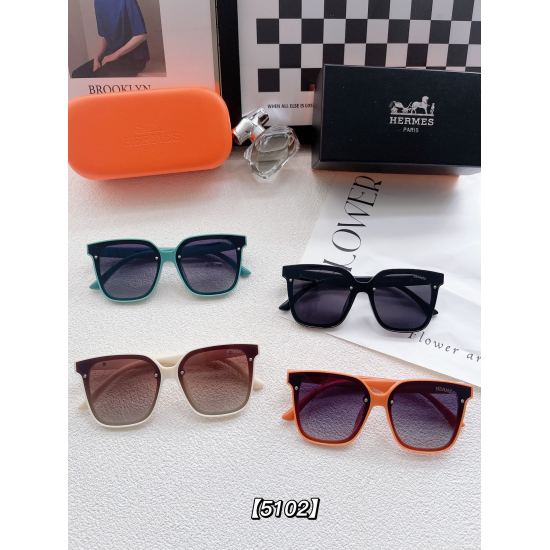 20240330 Brand: Aimajia (with or without logo light version) Model: 5102 # Description: Women's Polarized Sunglasses: Fashionable Face Repair Brand Fan Fashionable Style Recommended for Live Streaming