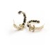 20240413 p65 ch * nel's latest black leather cc ear hook is made of consistent ZP brass material