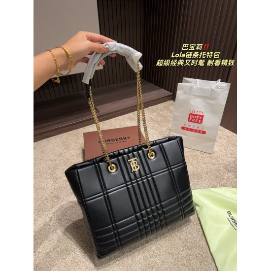 2023.11.17 P210 ⚠️ Size 35.28 Burberry Lola Chain Tote Bag Super Classic and Fashionable Surprise Versatile and Exquisite Everyday Outgoing
