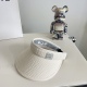 20240413 Special P60 with Dust Bag 【 MIUMIU Miao Miao 】 2024 Summer New Folded Sun visor Cap Empty Top Cap Light Luxury Style~