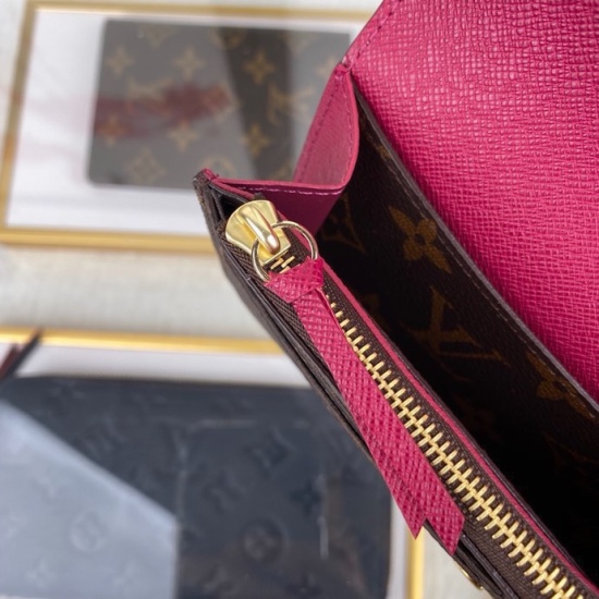 20230908 Louis Vuitton] Top of the line exclusive background M60697 Size: 19.5x 10.0x 1.5 cm Functional and beautifully designed Emilie wallet made of soft Monogram canvas, lined with brightly colored lining, exudes an extremely elegant temperament. The m