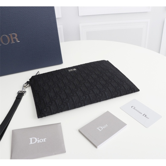20231126 350 Counter Authentic Available for Sale [Top Quality Original Order] Dior OBLIQUE Handbag [Comes with Counter Authentic Box] Model: 2OBCA225-1YSE (Black Cloth Jacquard) Size: 27 * 19 * 1cm Physical Photo, Same as Goods, Heavy Gold Authentic Prin