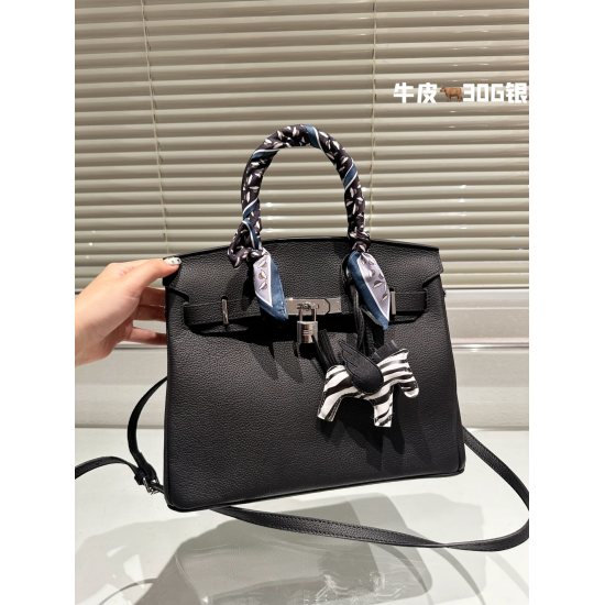 On October 29, 2023, top layer cowhide P340 top level original imported top layer Togo leather top level goods are not real estate goods ✔️  110cm Black Silver Hermes/Hermes Platinum Bag High end Quality Counter The latest imported lychee grain star with 