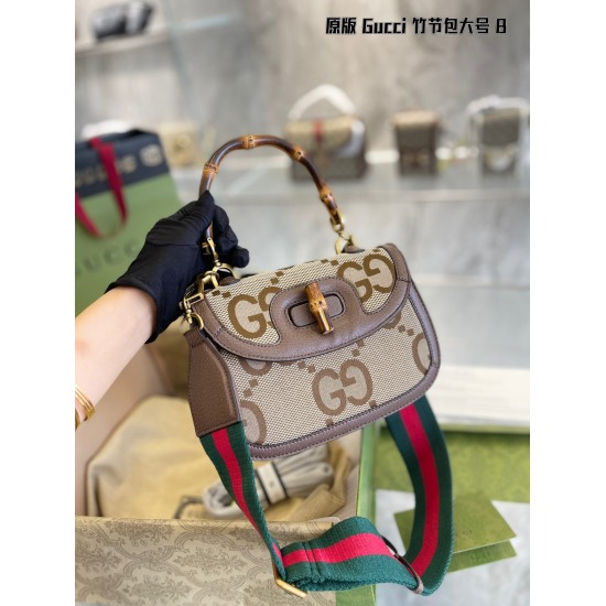 On October 3, 2023, the P280 is half elegant and half cute GUCCI bamboo joint bag, a versatile and distinctive treasure item! The bag shape itself has a strong retro and elegant tone, and has been proven over decades to be timeless. Then it was paired wit