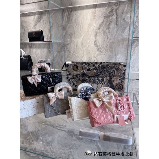 2023.10.07 p315 Cowhide Dior New Limited (Diamond Edition Vine Checker Pattern Princess Bag New LadyDior Princess Bag New Luxury Cowhide Material Create Prismatic Diamond Cut Surface Top Luxury Texture Combine Two Favorite Things for Girls Jewelry and Bag