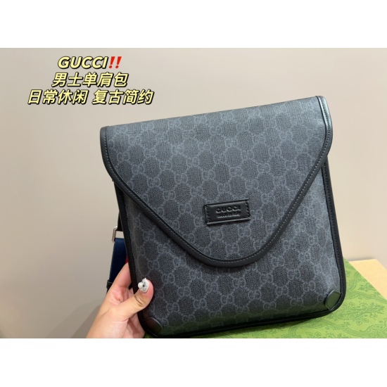 2023.10.03 P195 box matching ⚠️ Size 26.26 Kuqi GUCCI shoulder bag is an ideal choice for daily casual wear for boys. It is practical and versatile, perfect for carrying personal items. The fabric is wear-resistant, scratch resistant, and suitable for boy