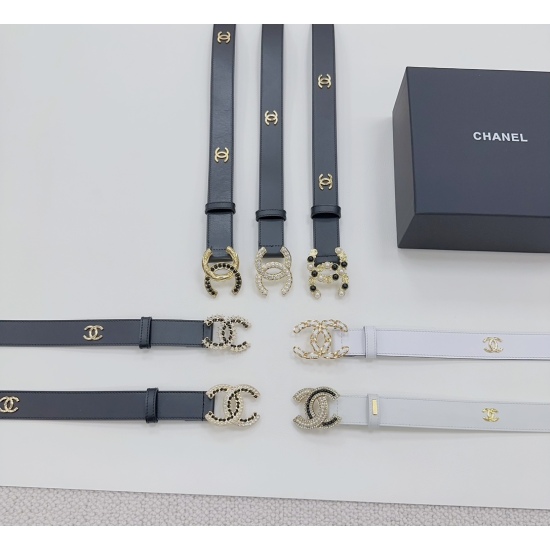 2023.12.14 230 p3.0cm Chanel official website new model, double-sided original calf leather, length 75.80.85.90.95.100.105.110 euros, metal hardware original mold customization