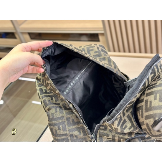 2023.10.26 195 size: 31.40cm Fendi Little Bear Backpack Two cute eyes, trendy and eye-catching appearance! It's still classic and the best looking!