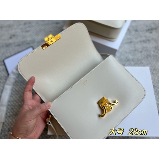 2023.10.30 225 140 box (upgraded version) Size: 23cm (large) 19cm (small) Celine Arc de Triomphe! Very high-end! Very advanced! Great for summer! ⚠ Cowhide! Cowhide!