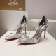 2024.01.17 P370 Christian Louboutin | 2023s Original Made Heavy Industry CL Classic DEGRAQUEEN Crystal High Heels~ ❤ Upper: Made of transparent PVC upper paired with the latest large and eye-catching Swallow rhinestones, hand sewn, luxurious and charming,