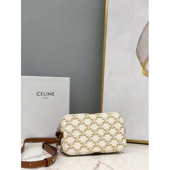20240315 P770 [CL Home] New Cabas de France shoulder bag handbag, TRIOMPHE CANVAS logo print, cowhide leather edging, open zipper opening and closing with hanging style, adjustable shoulder strap length, model: CL191992, size: 19 ✖️ sixteen ✖️ 11 cm