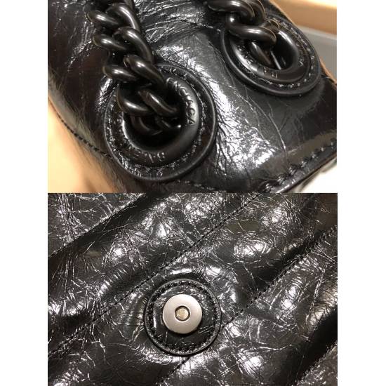 Batch 650 Balenciaga from Balenciaga in 20240324. Italian imported explosive pattern top layer cowhide tassel style small black nail (large bottom length 38cm * 24cm * 12cm) (medium bottom length 30cm * 19cm * 11cm/) (mini bottom length 23cm * 15cm * 107c