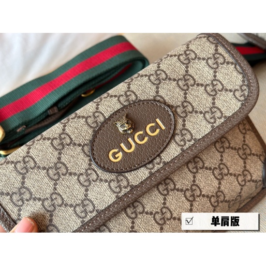 2023.10.03 175 box size: 20 * 13cm ✅ Original single GG tiger head shoulder bag, hurry up and grab it ‼️‼ Take good care of every detail, tiger head hardware washing water label, and your own details ‼️
