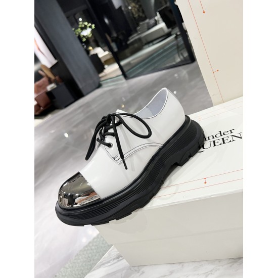 20240403 Alexander McQueen Maikun autumn and winter new model, original 1:1 development, original open film TPU bottom for large bottom, fabric 1:1 imported open edge beads, leather lining and foot pads, sizes 35-40, factory price 275 iron head 230