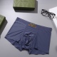2024.01.22 New classic GUCCI Gucci original quality, boutique boxed men's underwear! Foreign trade foreign orders, high-quality, nylon ice silk seamless cutting technology, scientifically matched with 86% nylon+14% spandex, silky, breathable and comfortab