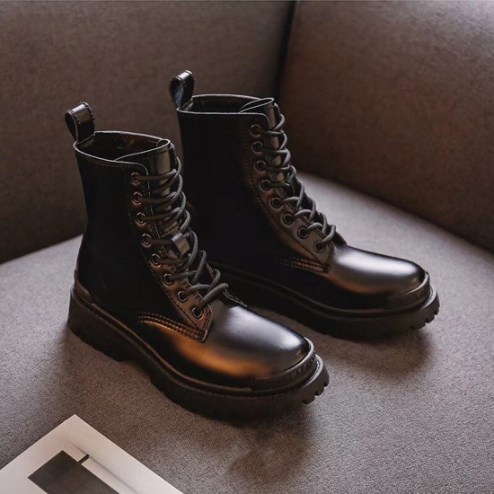 20240410 Balenciaga, 2020 Hot New Women's Martin Boots, Black Stone Pattern Cowhide+Sheepskin Padded Lace up Knight Boots, Available in Stock, 35-40, P269