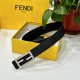 FENDl (Fendi) Women's Belt Width 30mm Double sided Original Cowhide Production with Classic F Copper Buckle Fashion Trend Classic Versatile Fine Workmanship high-definition Real Time Picture Double sided Usable Quality Guarantee