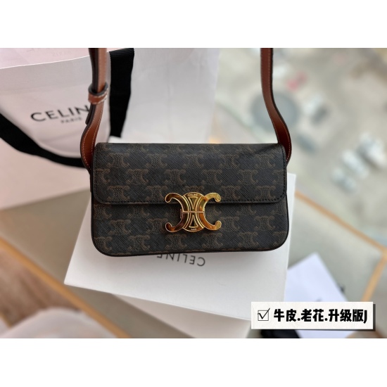 March 30, 2023 215 box (upgraded version J) size: 20 * 11cm Celine Super Beautiful Underarm Bag Triumphal Arch ⚠ The upgraded version will be re shipped with a retro sexy and versatile small bag that can't be missed!! ⚠ Cowhide leather