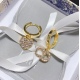 20240411 BAOPINZHIXIAAODior Asymmetric Love CD Earrings Popular Classic D Home 20 Early Spring New ZP Customized Swallow Pearl Advanced Beauty All Year round Versatile Fashion Item in Stock, Special Price ¥ 26