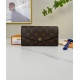 20230908 Louis Vuitton] Top of the line original exclusive background M60531 Purple Red Size: 19.0x 10.5x 2.5cm This envelope style wallet is made of elegant Monogram canvas, with a delicate and unique internal design, featuring various pockets and credit
