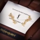 On July 23, 2023, YSL Saint Laurent Letter Earrings are made of original brass material Yves Saint Laurent. Founded in 1961, its elegant, abstract, bold and unique design style makes it one of the famous brands in the luxury fashion industry. Leading the 