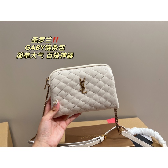 2023.10.18 P175 box matching ⚠ Size 19.14 Saint Laurent Chain Bag GABY Simple and Versatile, High Appearance Value, First Choice for Daily Outgoing, Trendy, Cool, and Fashionable Girls Must Include