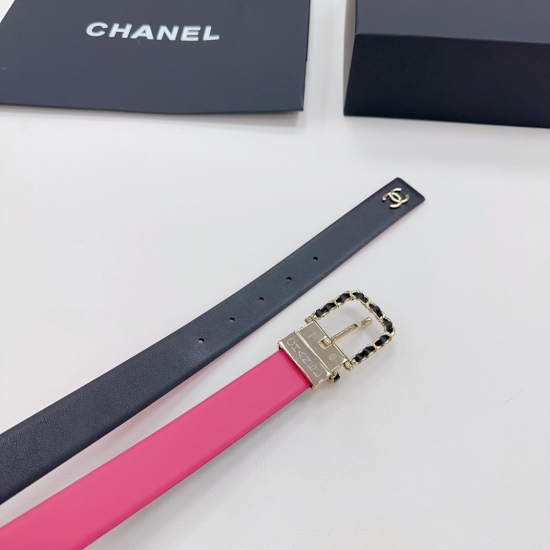 2023.12.14 special 3.0cm Chanel official website new model, double-sided original calf leather, rotating needle buckle, buckle width 3.0cm... length 75.80.85.90.95.100. Euro, hardware pure copper original mold customization