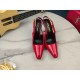 20240403 310 [Saint Laurent] Saint Laurent, Thin Heel Electroplated Heel Back Empty Single Shoes 2023 Early Spring Counter Synchronizes Latest, YSL, Logo Letter Gold Buckle Decoration Classic and Beautifying Masterpiece Counter The hottest Spring/Summer c