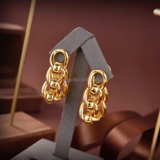 2023.07.23 Money BOTTEGA VENENTA's new BV chain earrings have a unique design and personality that completely subverts your impression of traditional earrings, making them charming and eye-catching