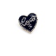 20240413 P65ch * nel Latest Black Heart ❤️ Coco brooch made of consistent ZP brass material