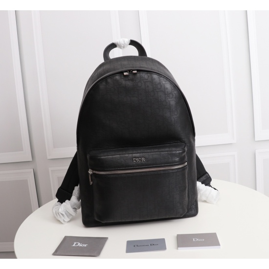 20231126 880 counter genuine products available for sale [Top quality original order] Dior Men's OBLIQUE Backpack Model: 1ESBA088 (full leather laser) Black Oblique Galaxy Printed Cow Leather Oblique Galaxy Printed Leather is made of hollowed out smooth c