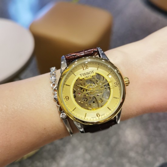 20240408 195 Tianshuo TISSOT ✨ Fully automatic mechanical watch, selection of classic works, vacuum electroplating, ultra strong mineral glass, diameter: 40mm, thickness: 12mm, suitable for casual and business use