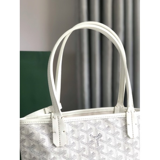 20240320 p510 [Goyard Goya] New single sided mini shopping bag, GY020181. The fabric is woven from a mixture of hemp, cotton, and hemp fibers, and then coated with smooth gum aldehyde sugar. The leather is made of top layer cowhide, which is flexible and 