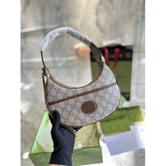 2023.10.03 p185 [New] GUCCI Gucci GG Half Moon Mini Handbag 25cm