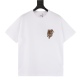 20240405 130 Burberry/Burberry Year of the Tiger limited edition tiger embroidered short sleeved T-shirt made of 50S double stranded full silk cotton, paired with 32S, 22 threads; Paired with custom woven plaid fabric, containing 97% cotton and 3% spandex