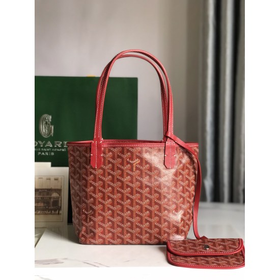 20240320 p510 [Goyard Goya] New single sided mini shopping bag, GY020181. The fabric is woven from a mixture of hemp, cotton, and hemp fibers, and then coated with smooth gum aldehyde sugar. The leather is made of top layer cowhide, which is flexible and 