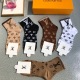2024.01.22 Comes with packaging [one box of five pairs] LV's most classic short and medium-sized socks! Counter synchronization, pure cotton socks and socks, big brands on the street, essential for trendsetters, super easy to match