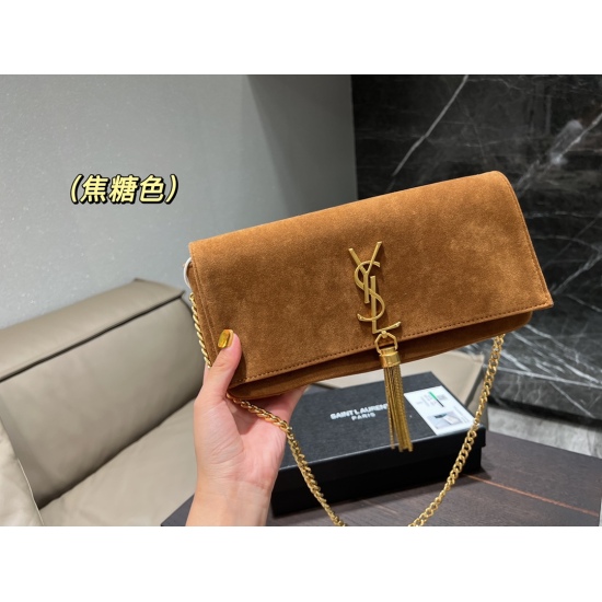 P195 box on October 18, 2023 ⚠ Size 26.12 Saint Laurent Tassel Suede Underarm Package Kate99 Showcase in the Walking Room, Dynamic and Beautiful Women's Flavor Best Spring/Summer Item~