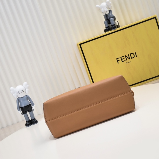 2024/03/07 850. FENDI by the way Boston handbag 〰 Made of Italian small leather, with a minimalist style hot stamping letter pattern, paired with two handed handles and long shoulder straps, can be carried by hand or one shoulder, and has a spacious inter