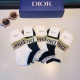 2024.01.22 (box of 5 pairs) Dior 2023 new calf socks! Made of pure cotton fabric, with popular D patterns, featuring synchronized short and medium-sized socks at the counter. It is a must-have for trendsetters and a great match for big brands on the stree